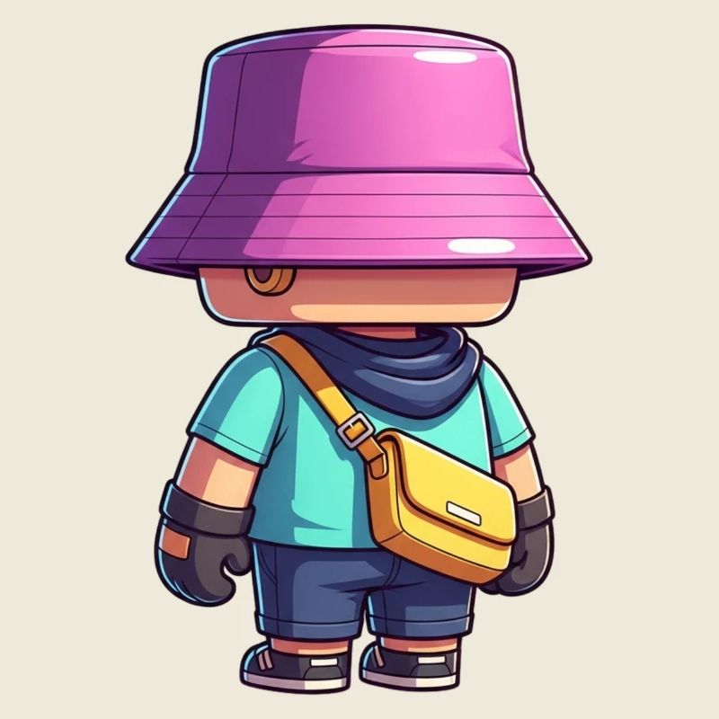 Chapeau coloré Aventurier Figurine style talahon