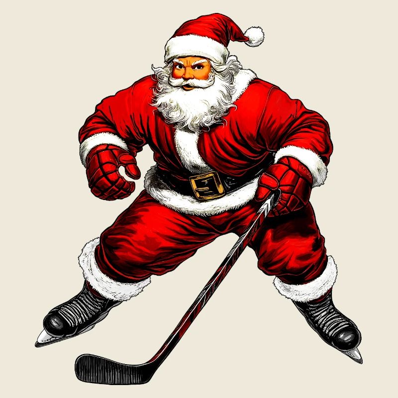 Joueurs de hockey sur glace de Noël
