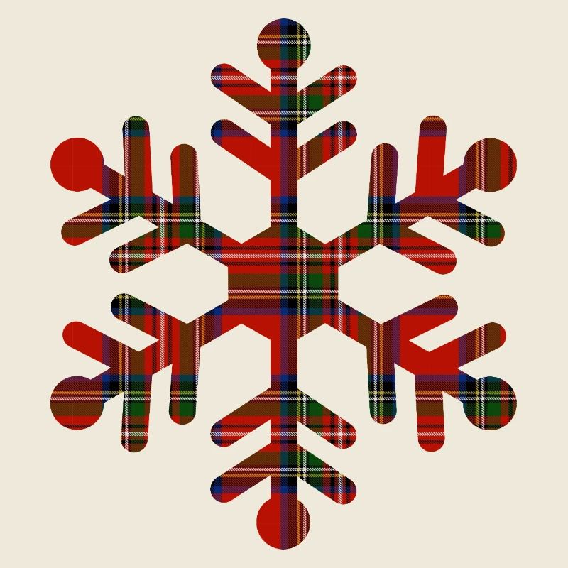 Tartan-Schneeflocke