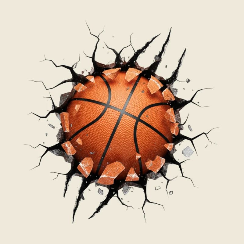 Slam Dunk Wall Break Basketball Impact Sport