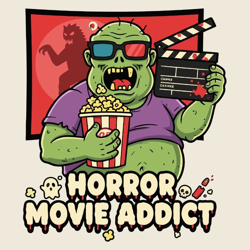 Accro au popcorn du cinéma zombie