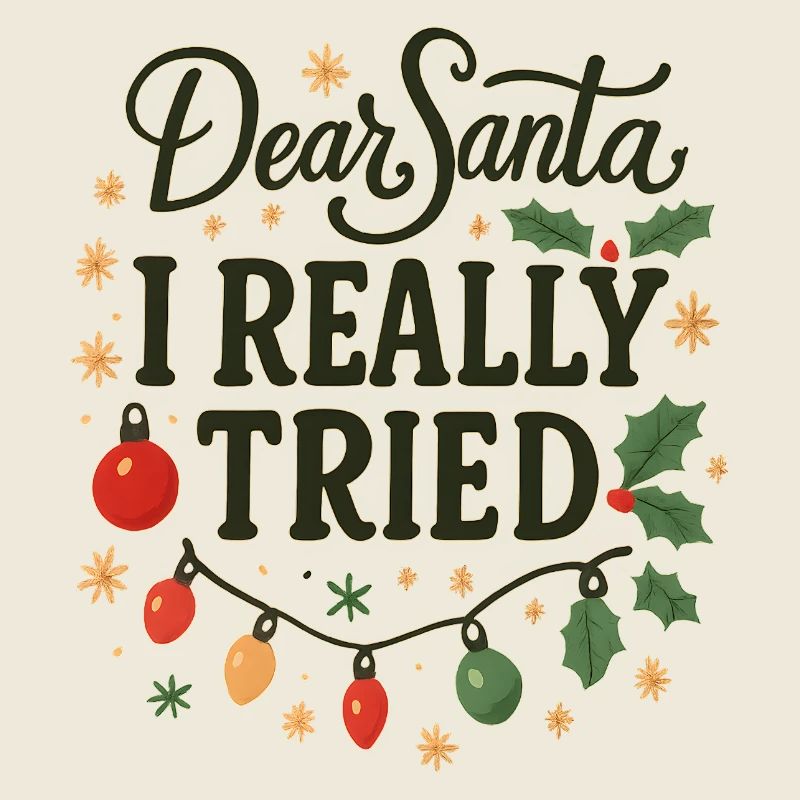 Dear Santa I Really Tried