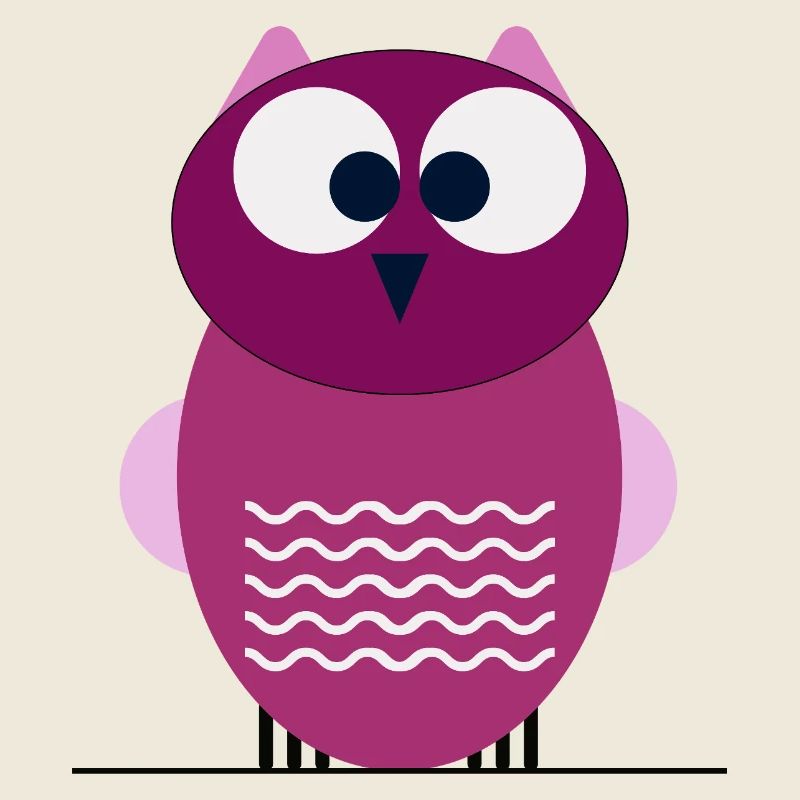 Hibou de la forêt pourpre