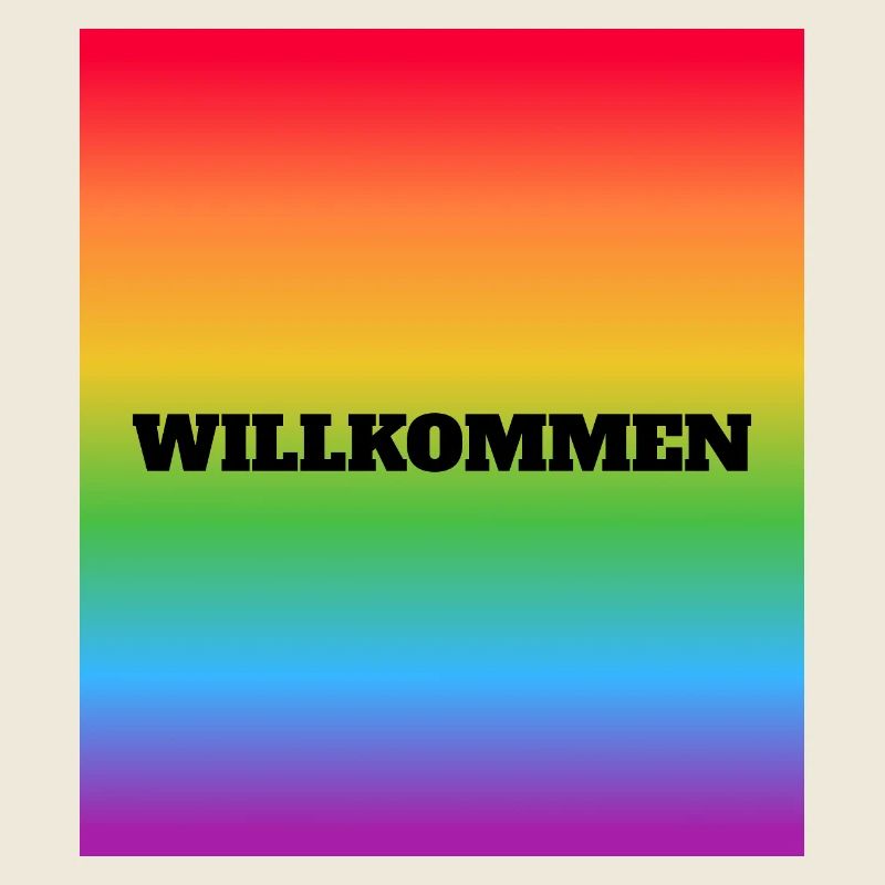 Willkommen Rainbow Bienvenue