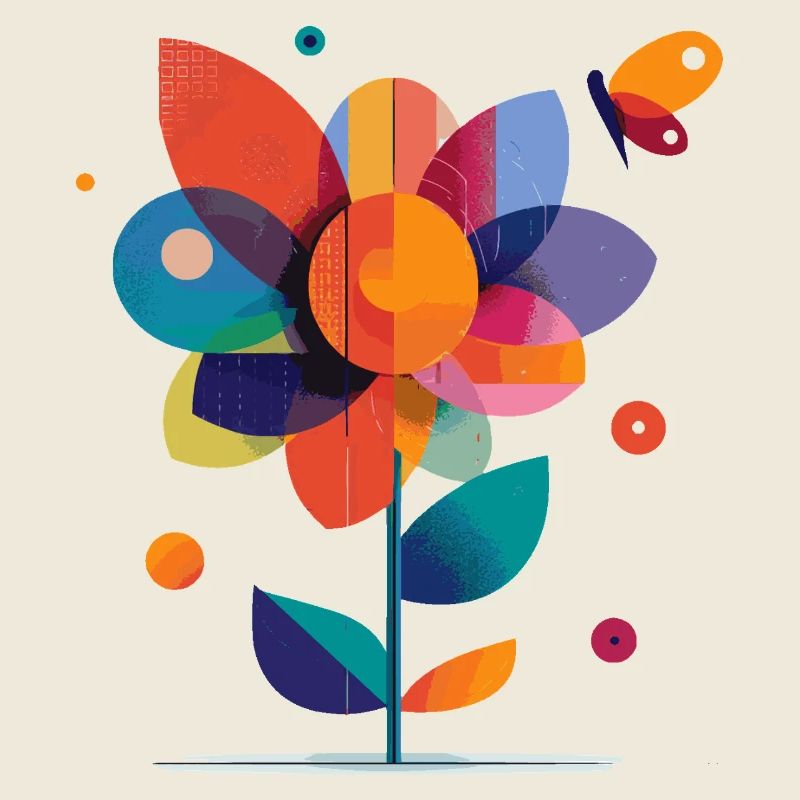 bunte Blume