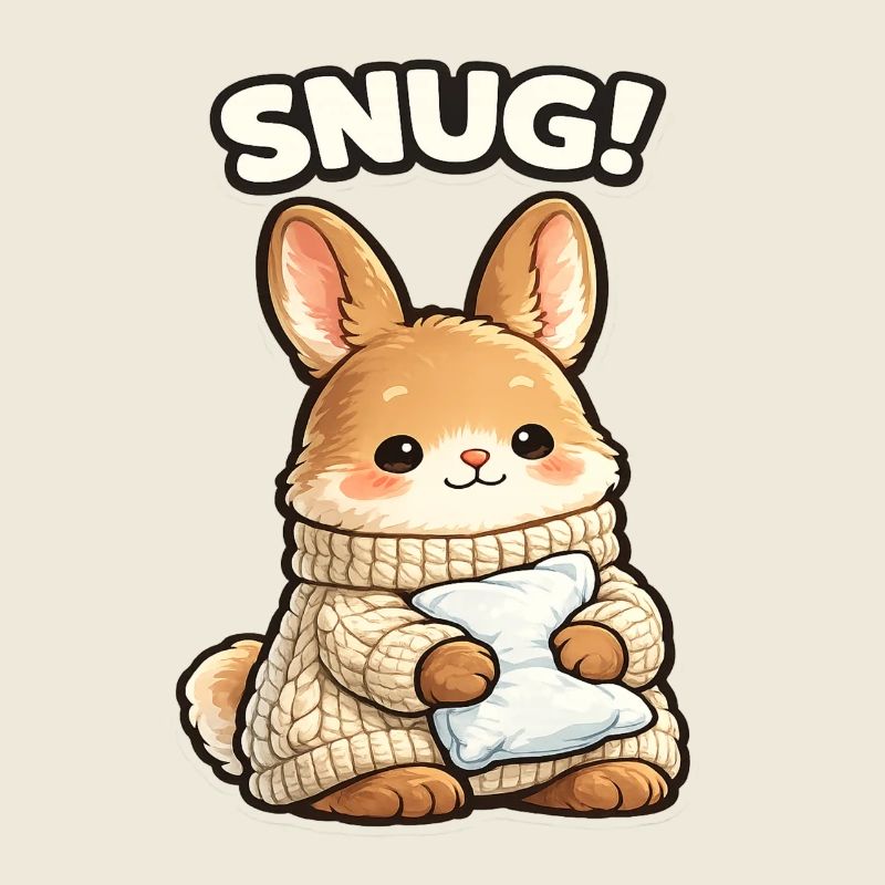Motif de lapin câlin chaud