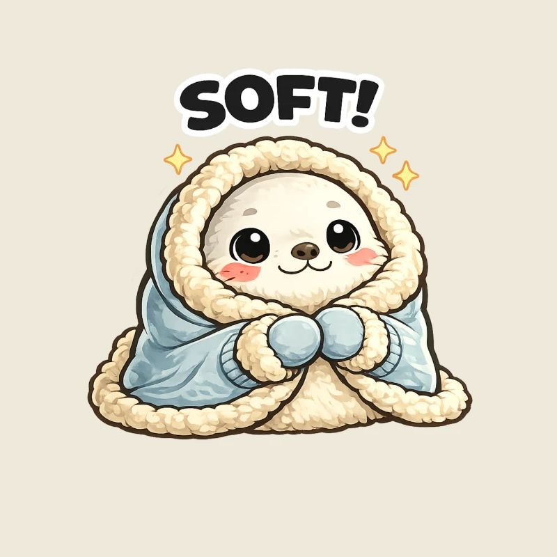 Cuddly mascot in winter coat