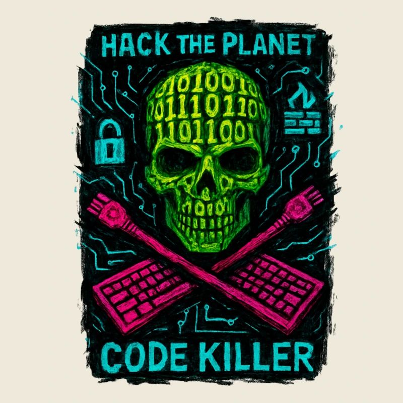 Hack the Planet Code Killer - Cybersécurité