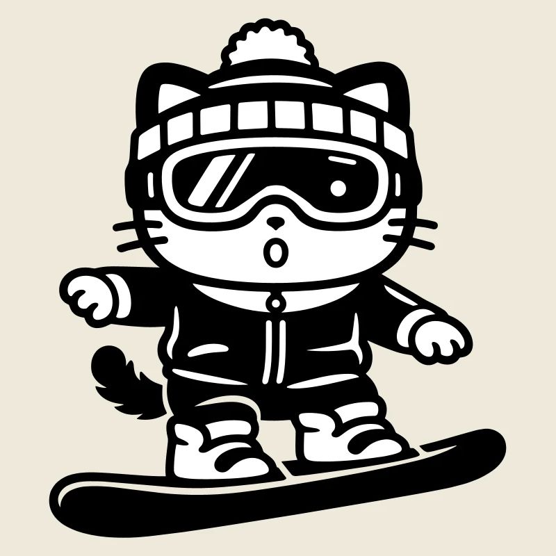 Snowboard Cat