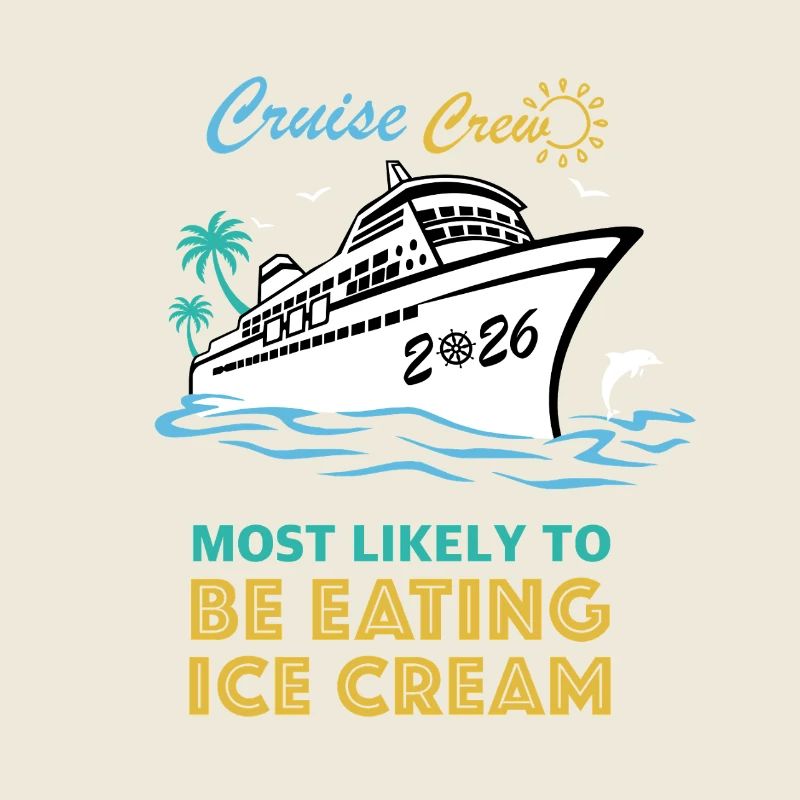 Die Kreuzfahrtcrew isst höchstwahrscheinlich Ic-Cream