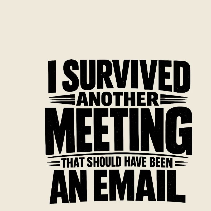 Witziges Bürohumor Meeting E-Mail Design