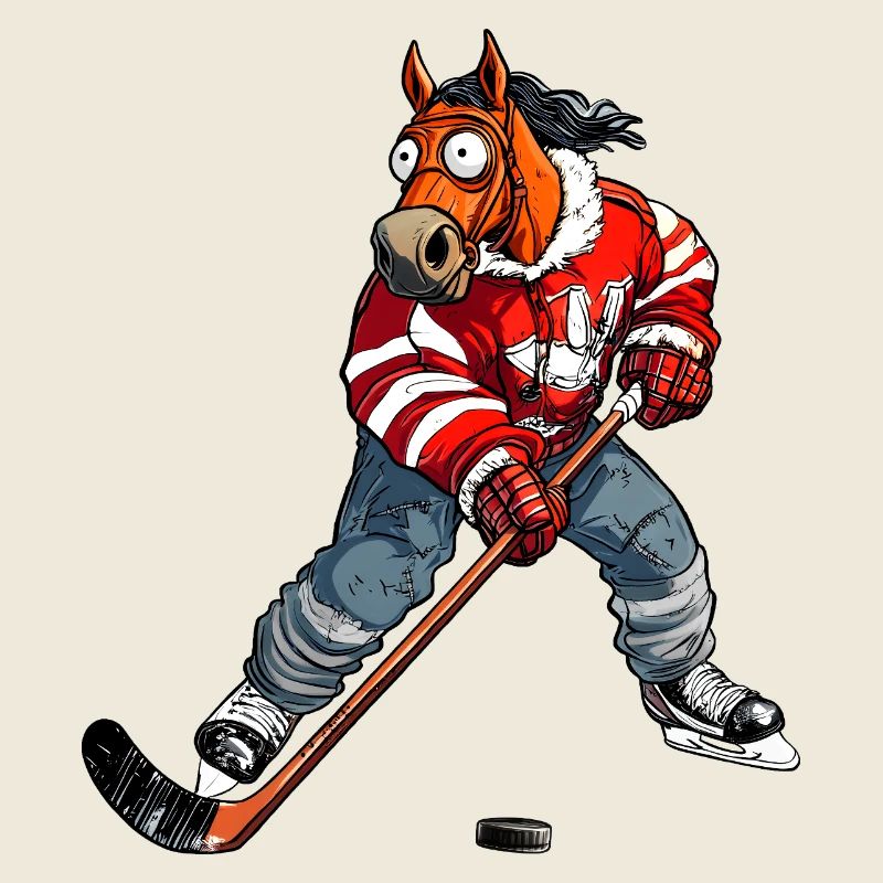 Eishockey Pferd