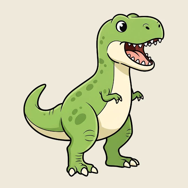 Fröhlicher Dino-T-Rex Cartoon