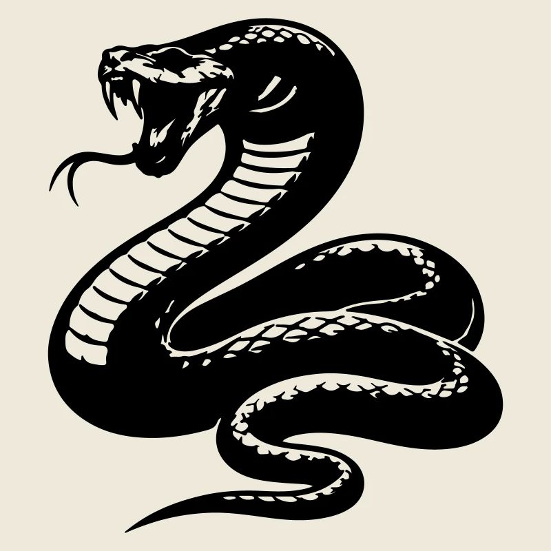 Silhouette du python serpent