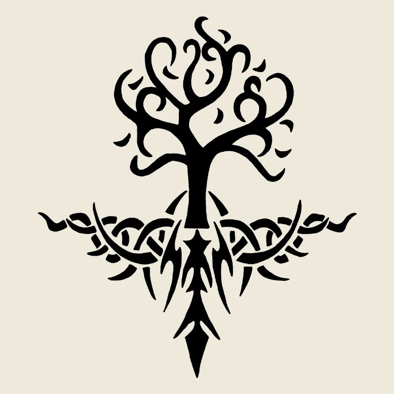 Arbre épineux noir