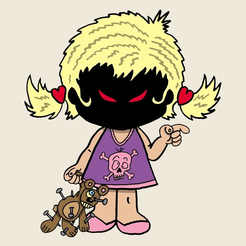 Dämonisches kleines Mädchen