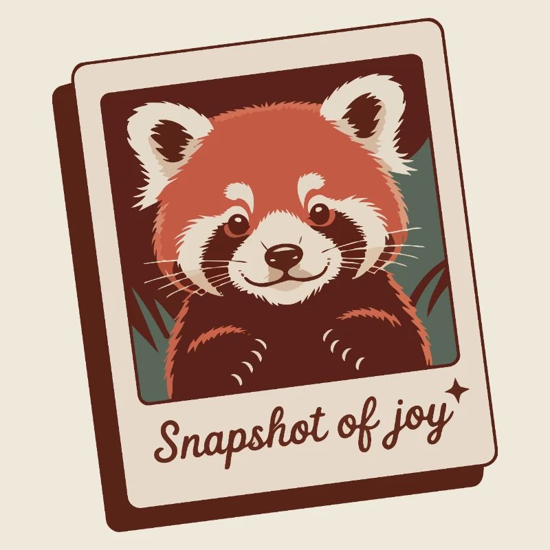 Roter Panda Schnappschuss Freude
