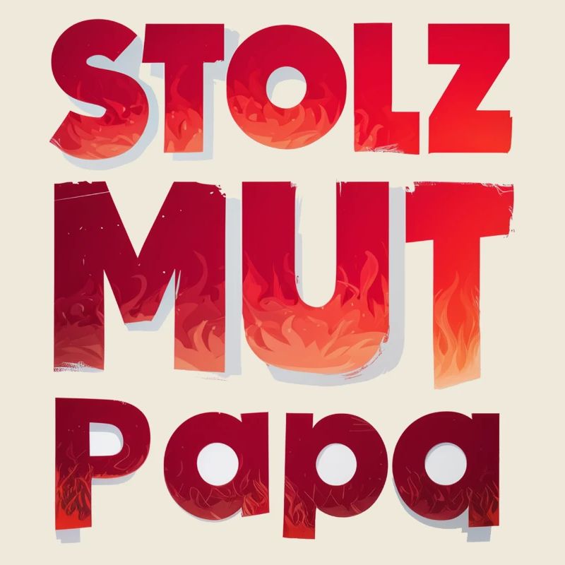 Feuerwehr Papa Stolz Mut Stärke Geschenkidee