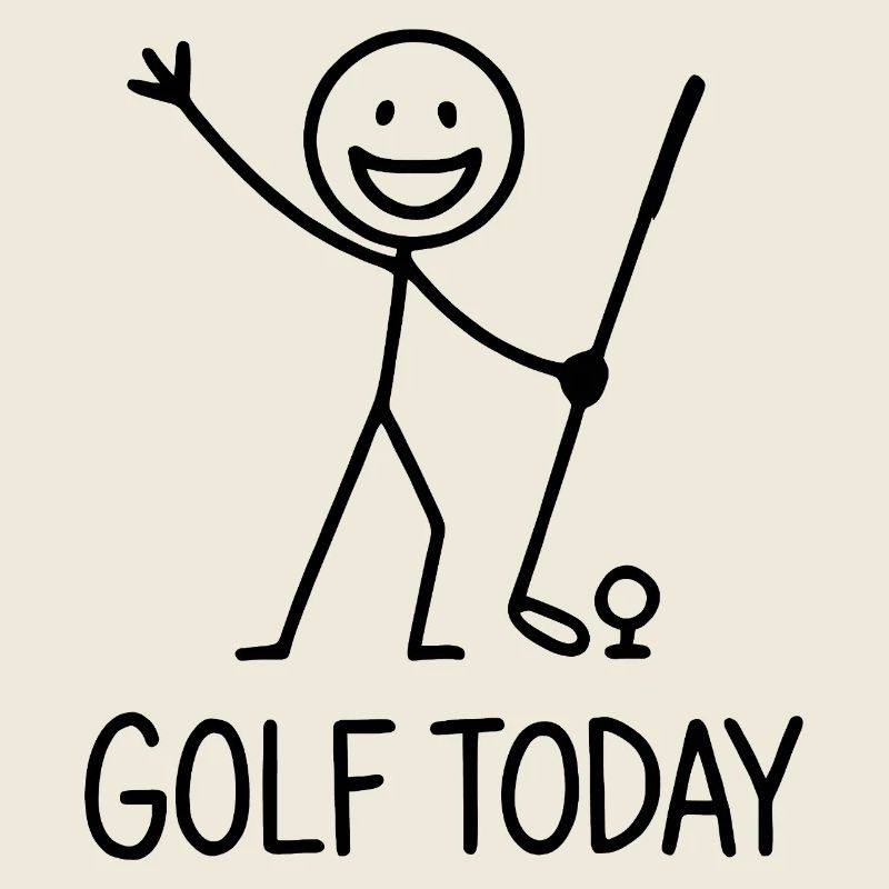 Golf Today Golfer Humour Idée cadeau Golfer