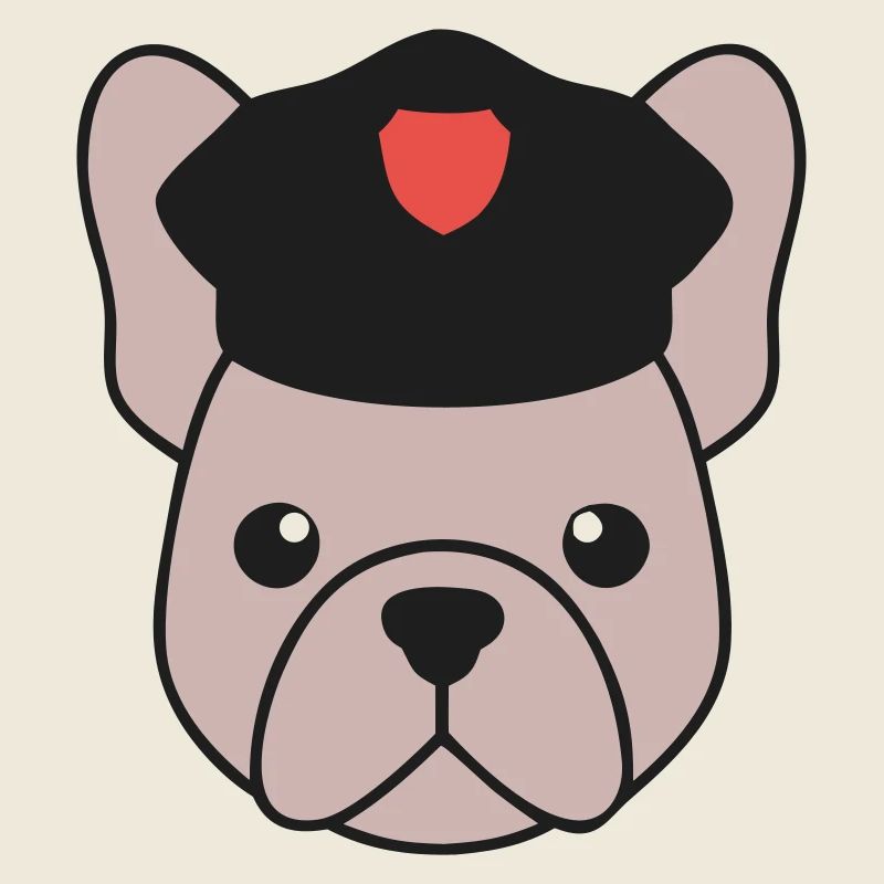 Frenchie Polizist Cop Security