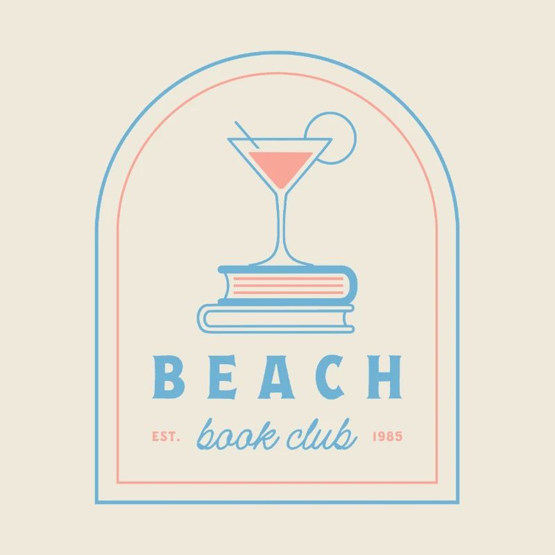 Esthétique du club de lecture de plage Summer Reader rose blue