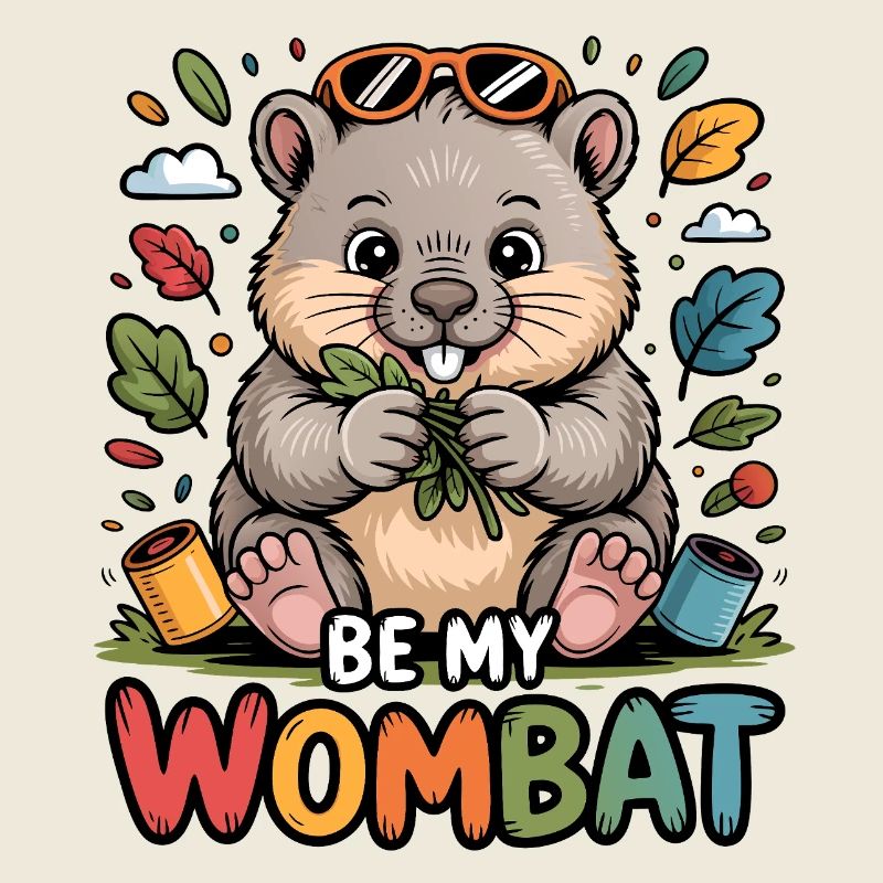 Sei mein Wombat - ich liebe Wombats