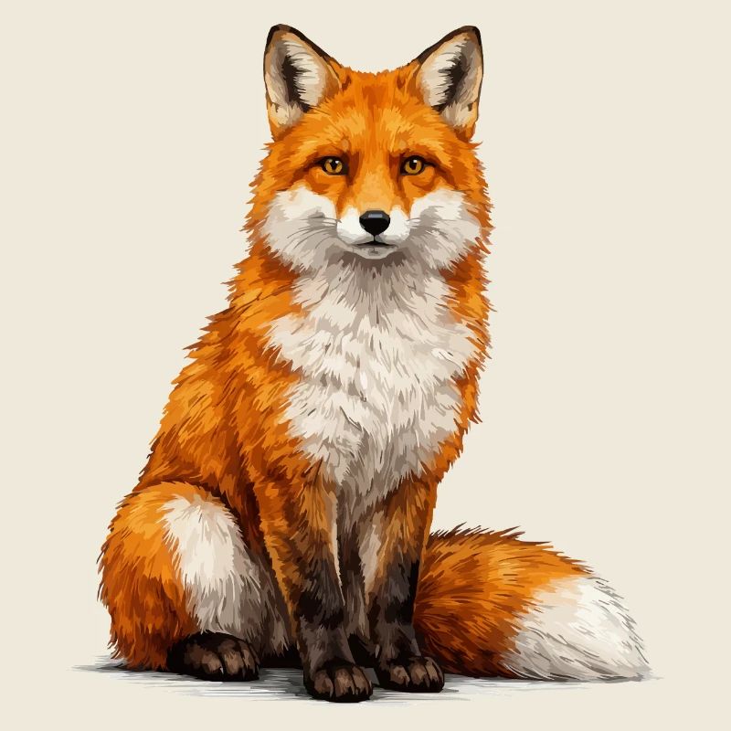Fuchs Illustration Farbspiel