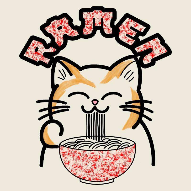Ramen Katze Popart
