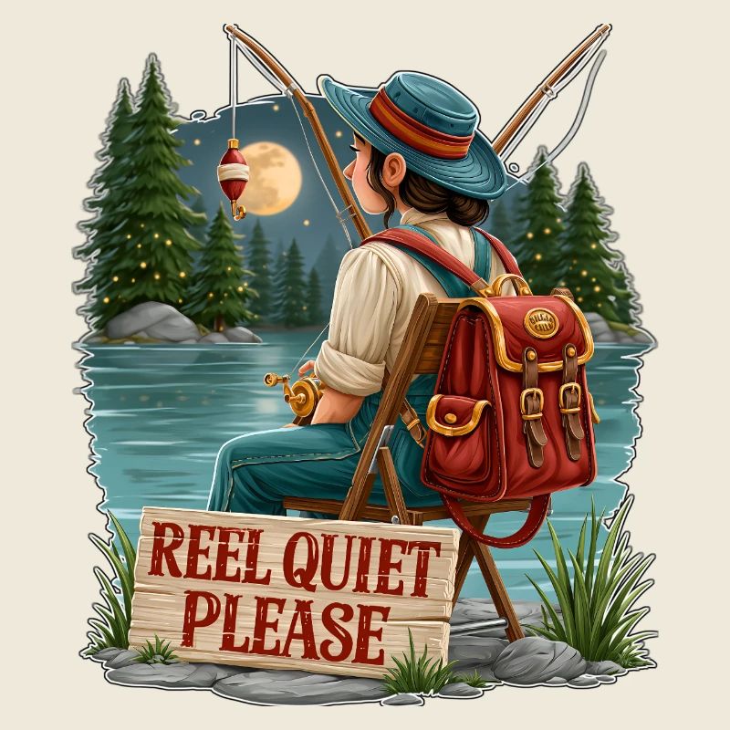 Moulin, silence, s’il vous plaît, scène de pêche