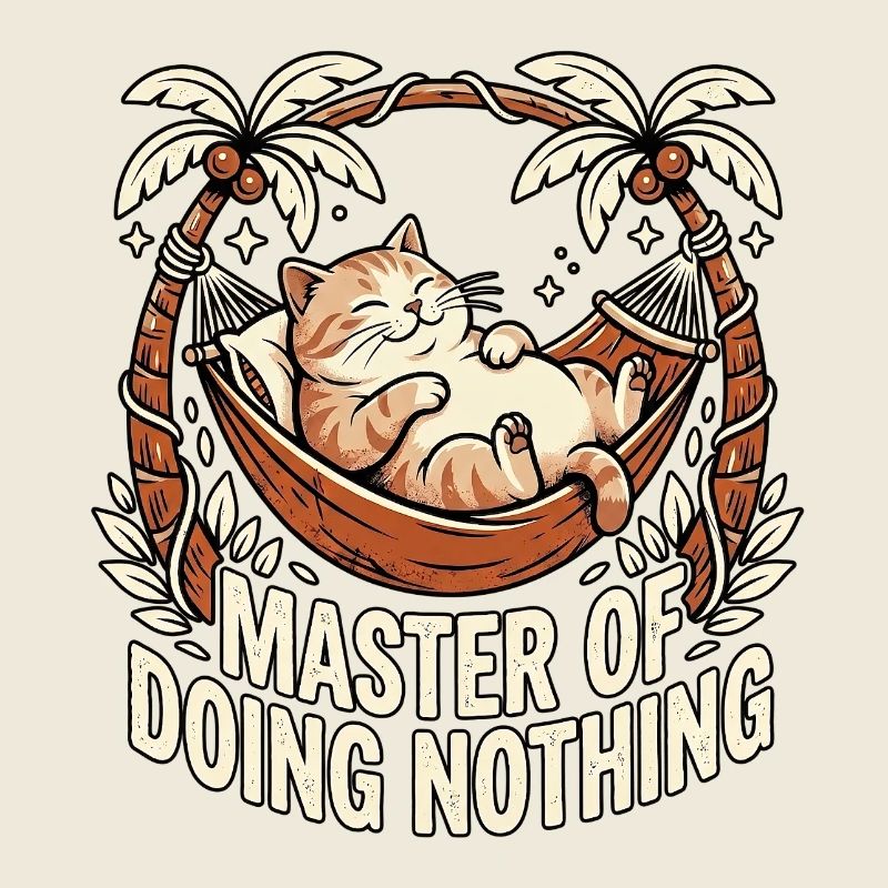 Cat Master Of Doing Nothing