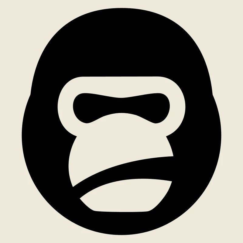 Gorilla Kettlebell – Logo de la bête de gym