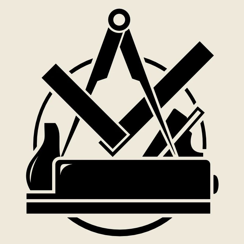 Tischler Emblem, Schreiner Logo, Tischlerzunft