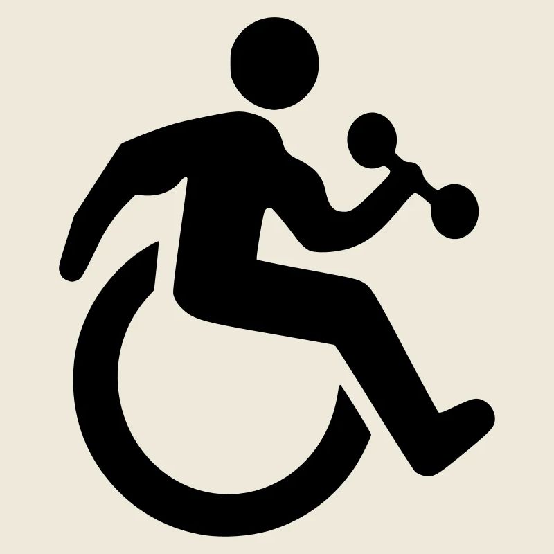 Rollstuhl-Fitness-Symbol #