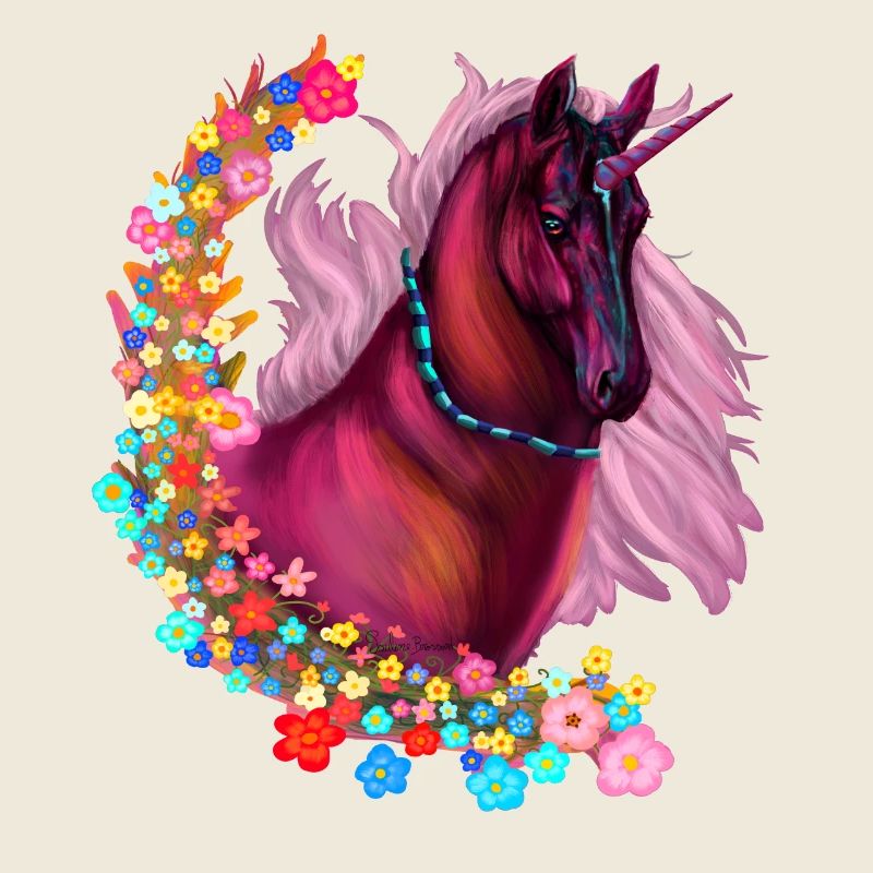 Licorne rose
