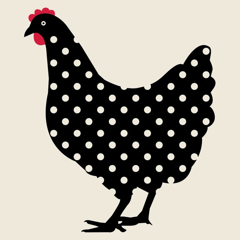 Huhn Henne gepunktet