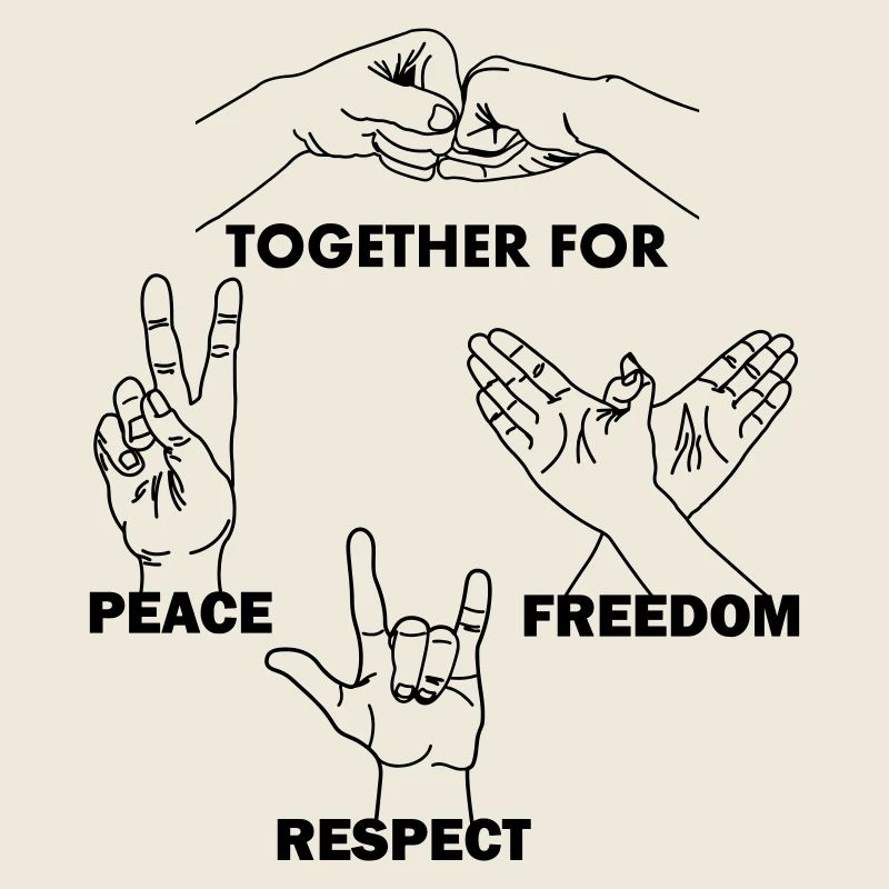 Together for peace, freedom and respect