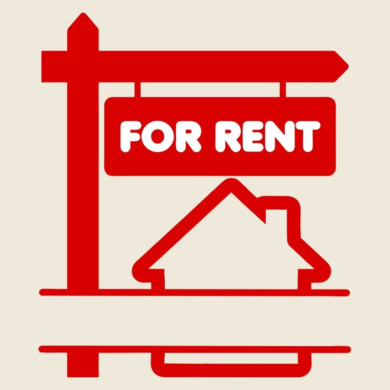Panneau de logo rouge à louer