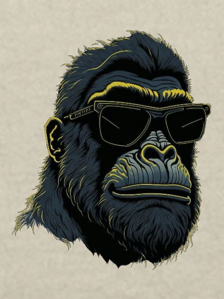 Gorilla mit Sonnebrille