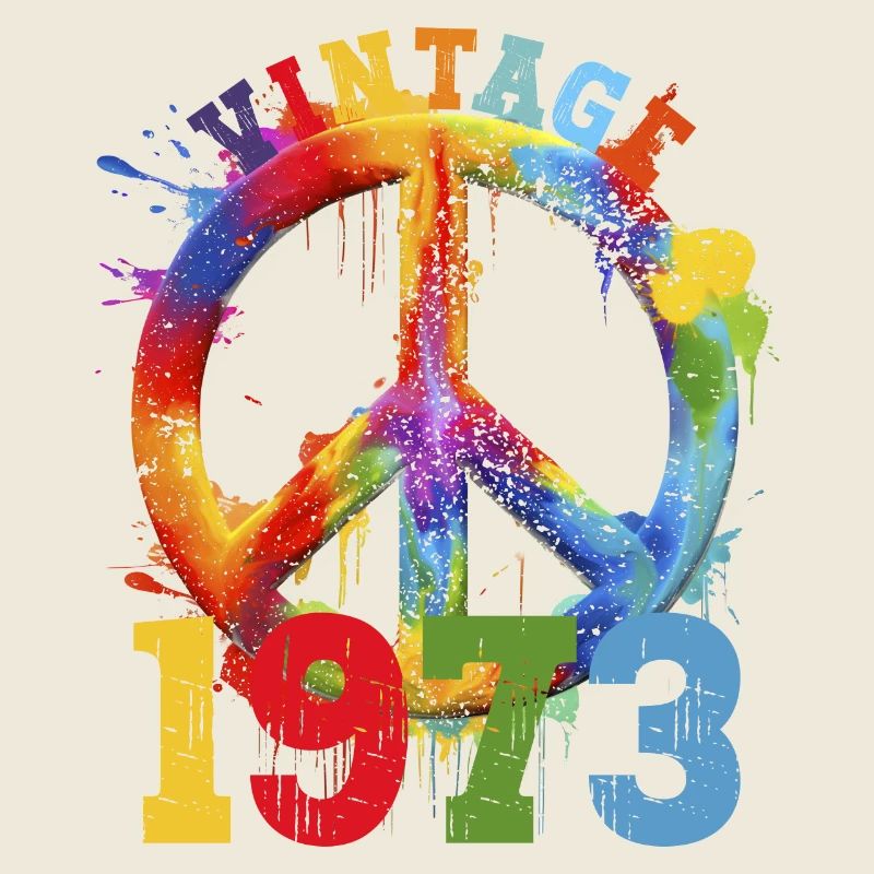 Vintage Peace Arc-en-ciel 1973 Splash
