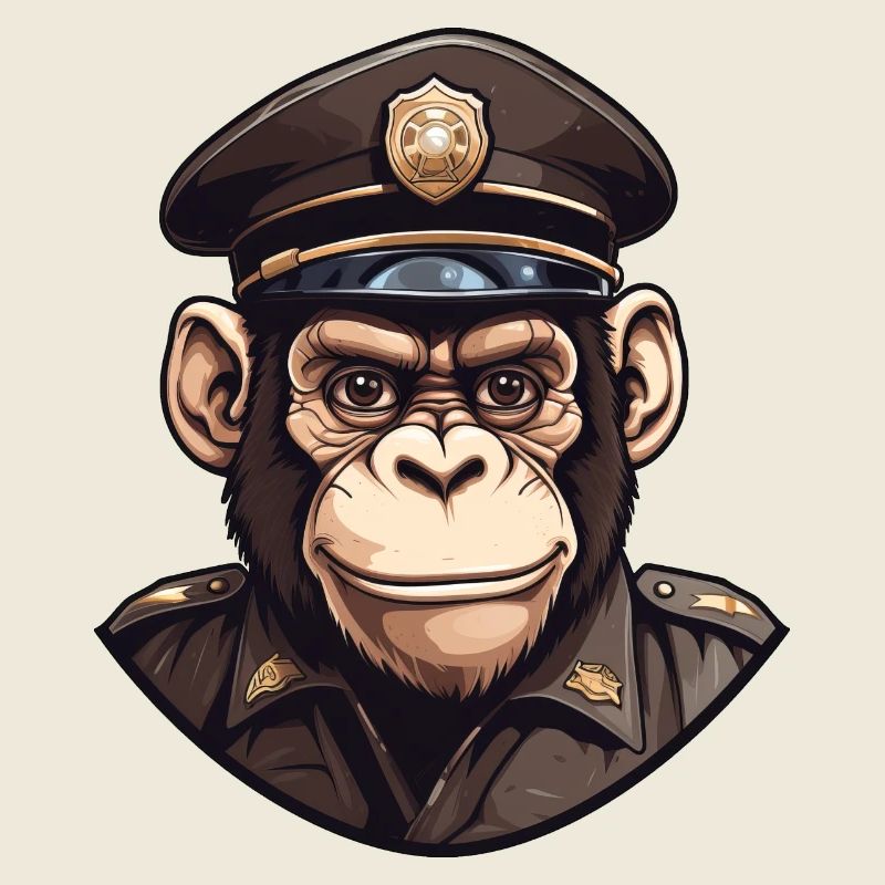 Polizei Schimpanse