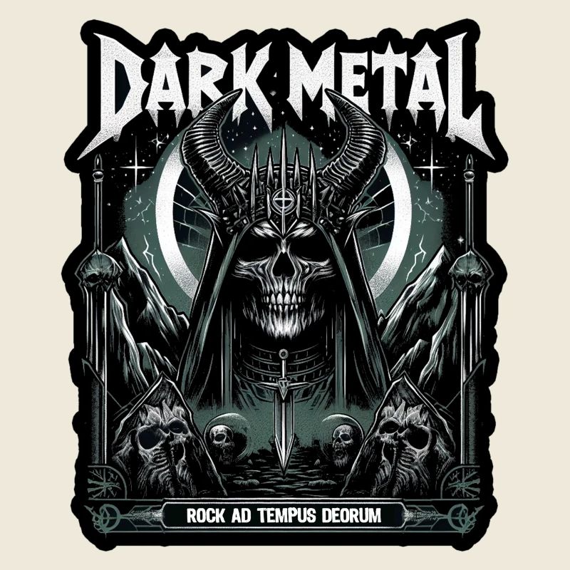 Dark Metal Skelett Kult