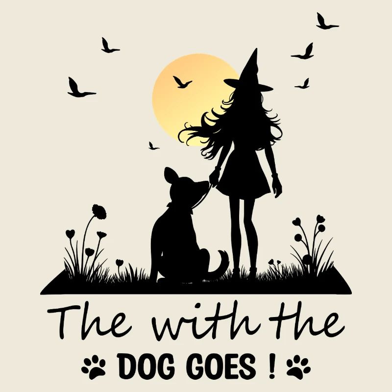 Die mit dem Hund geht !