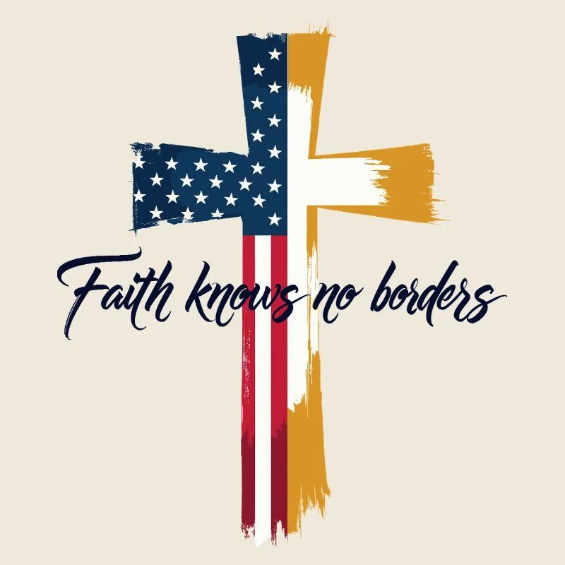 Drapeau américain et du Vatican