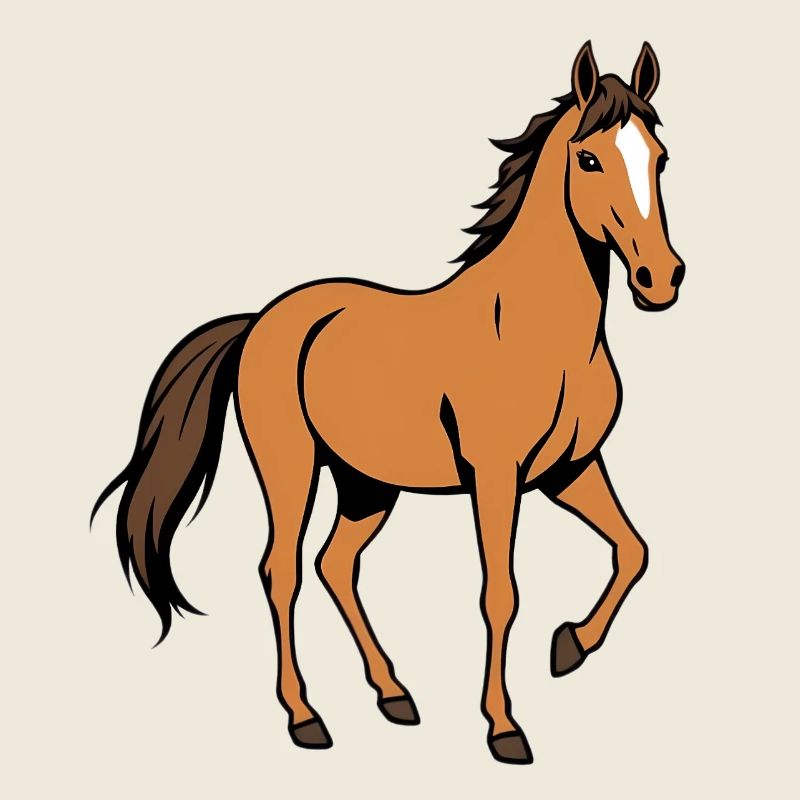 Braunes Pferd
