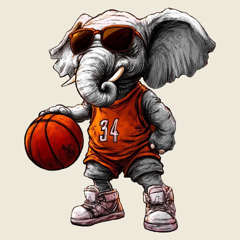 Basketball Elefant