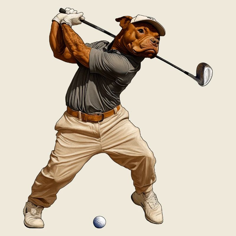Pitbull Golfspieler