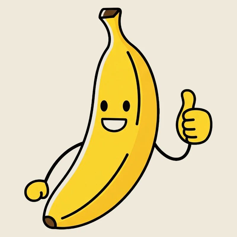 Eine lustige Banane