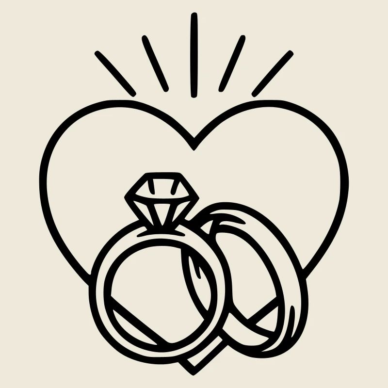 Wedding - Ring and heart
