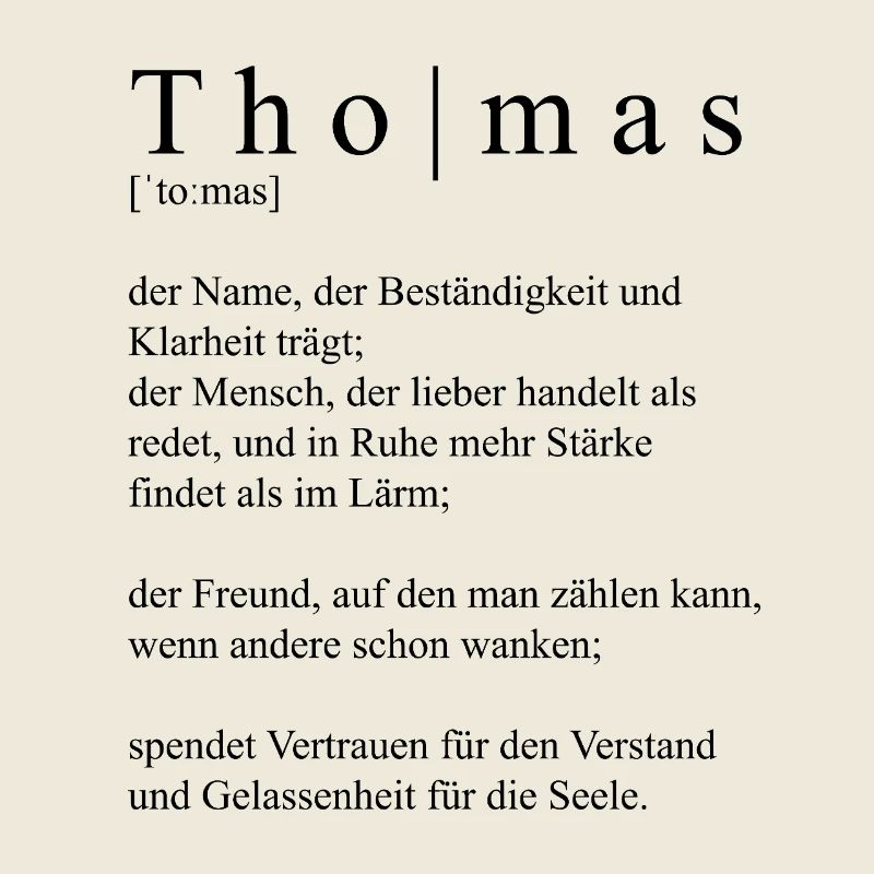 Thomas Definition Typografie