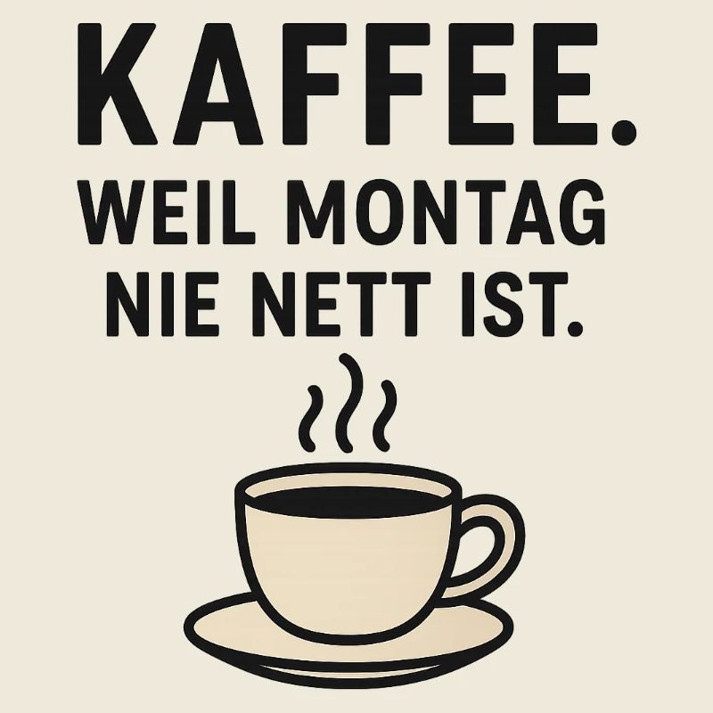 Coffee shirt – Because Monday is never nice